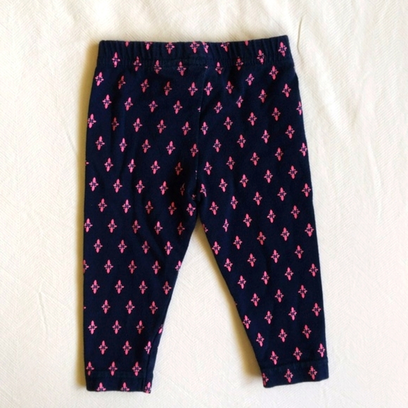 carter's navy blue printed leggings 3 months baby girl - Picture 5 of 5